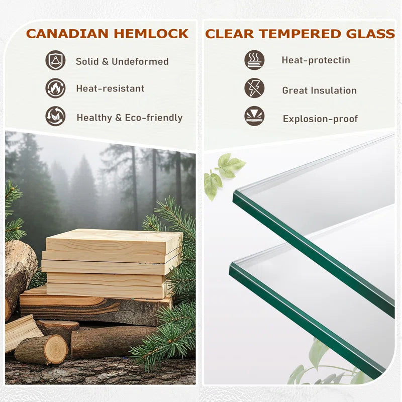 3-4 Person Indoor Bluetooth Compatible Far Infrared Sauna in Hemlock